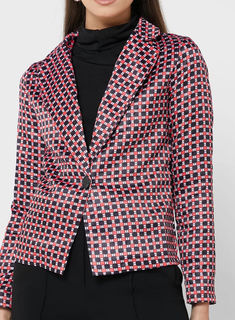 ELLA Checkered Blazer