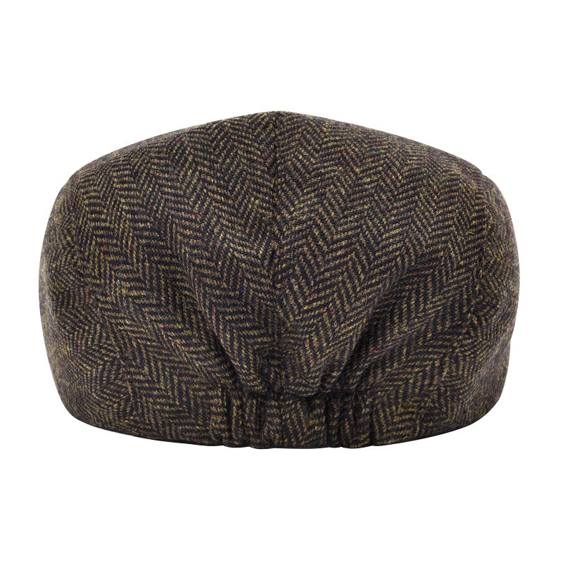 STARANCE Men's Flat Cap Wool Tweed Driving Irish Newsboy Hat (Herringbone Coffee) - Image 5