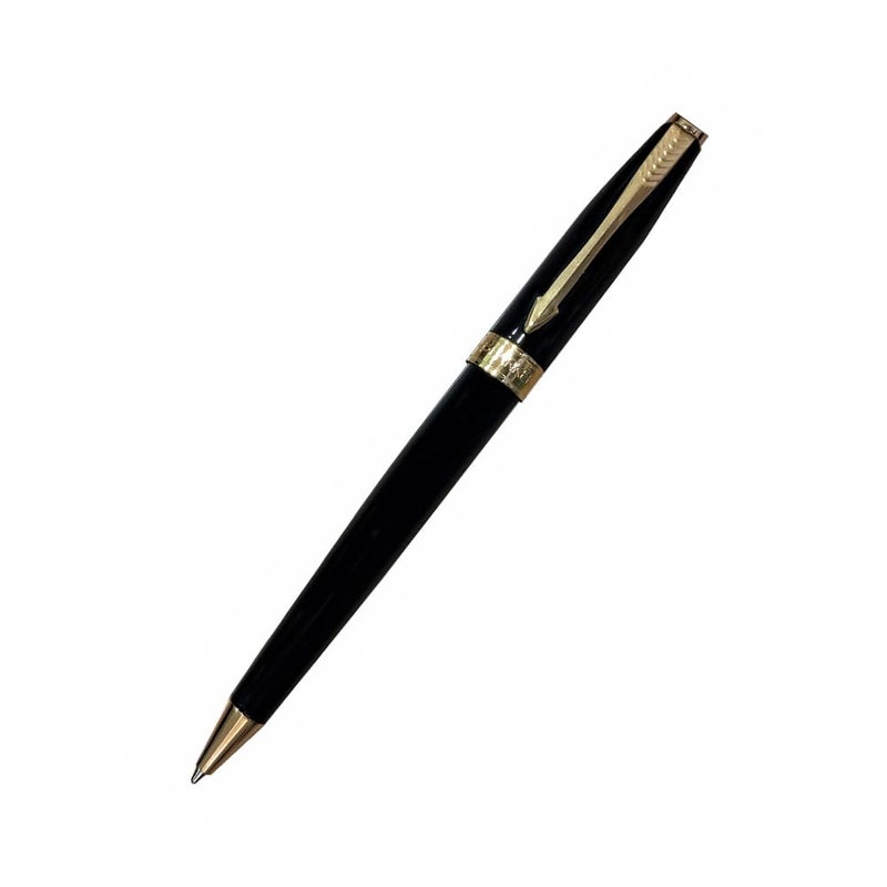 Parker Fusion Laque Black Gold Trim Ballpoint Pen, Luxurious and Professional, Perfect for Office, College, and Personal Use, Smooth Writing - Image 5