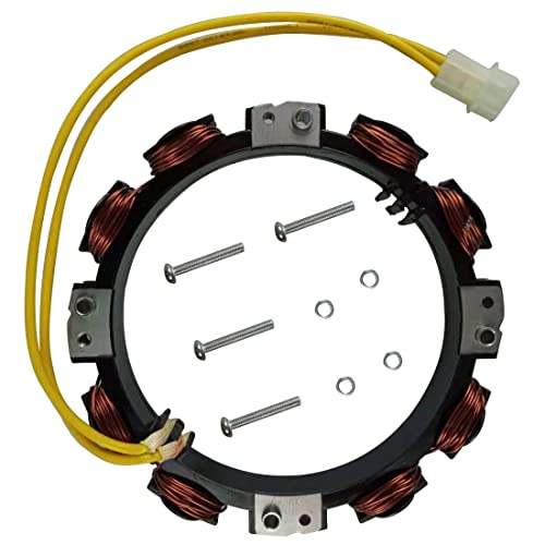 Cylinman 592830 Stator Alternator with 845907 Voltage Regulator Fit for 394890 393374 691185 696458 691064 John D D150 D170 GT235 S2546 S2046 SST18 X330 Z225 Z465 Z625 Z665 Cub GMT085 Lawn Mower - Image 4