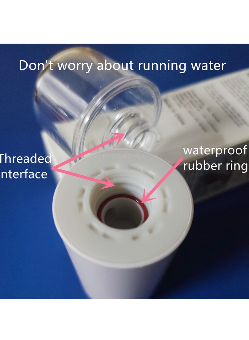 AROAQ Mini Humidifier, 30ml Usb Rechargable Portable  Humidifier, Handheld Ultrasonic Essential Oil Diffuser With Light For Home, (White) - Image 3