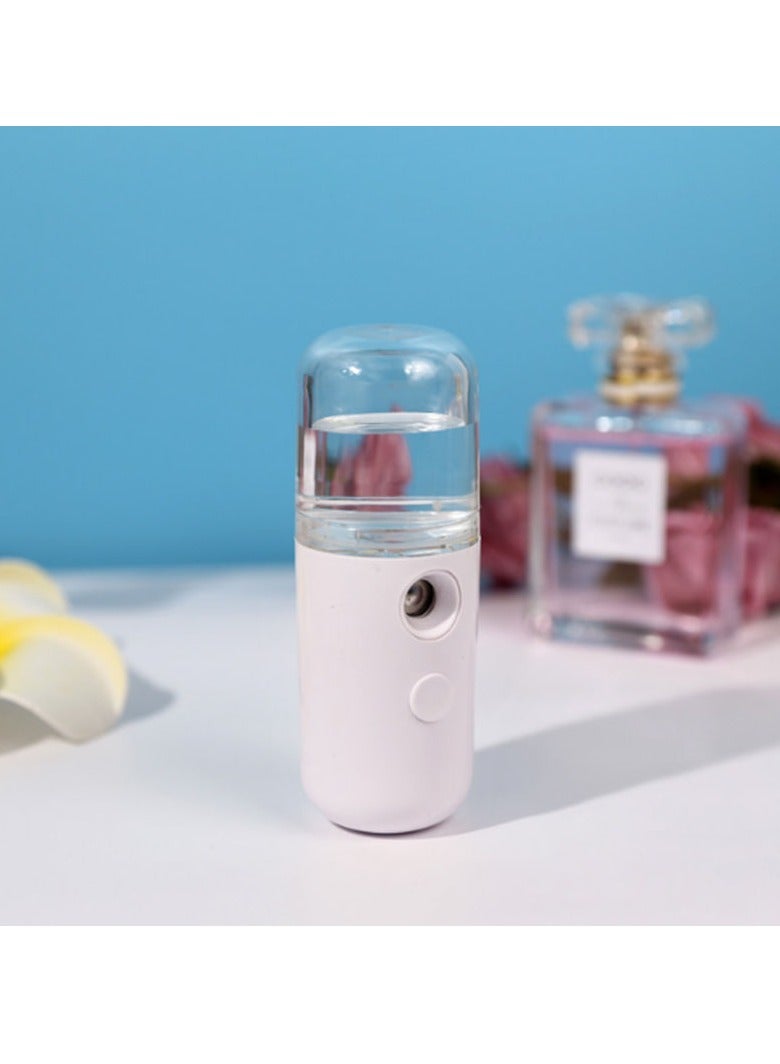 AROAQ Mini Humidifier, 30ml Usb Rechargable Portable  Humidifier, Handheld Ultrasonic Essential Oil Diffuser With Light For Home, (White) - Image 4