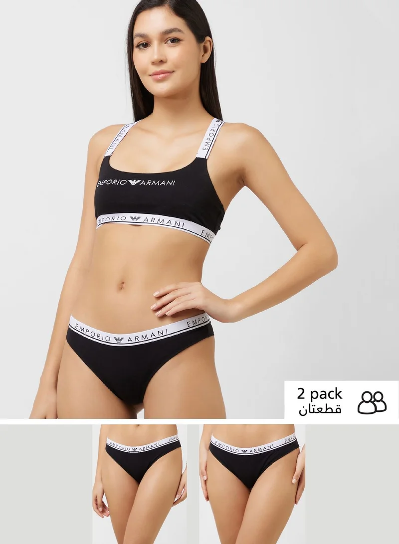 EMPORIO ARMANI 2 Pack High Leg Brief