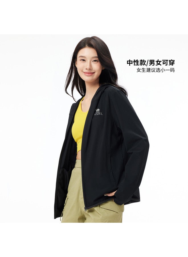 camel Outdoor Sun Protection Jacket 2025 Spring Summer Sun Shade Breathable Travel Comfortable Casual Hooded Jacket Unisex Sun Protection Jacket - Image 3