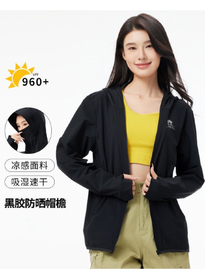 camel Outdoor Sun Protection Jacket 2025 Spring Summer Sun Shade Breathable Travel Comfortable Casual Hooded Jacket Unisex Sun Protection Jacket - Image 1