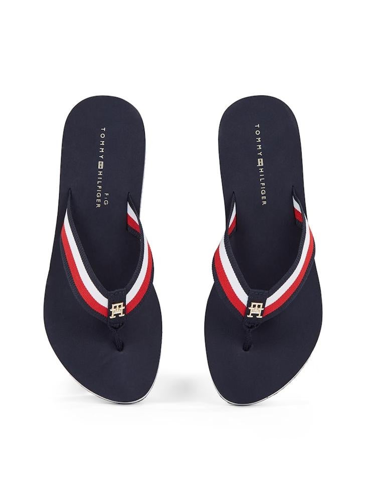 TOMMY HILFIGER Corp Mid Wedge Beach Sandals  - Image 5