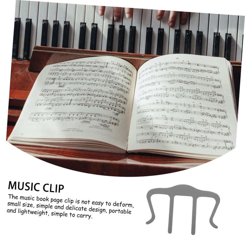 Metal Music Page Clip For Piano Scores Easy Reading And Viewing Black - Image 4