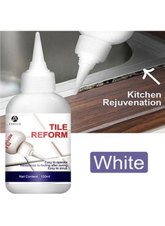 Tile Beform - White Grout Tiling Tile Repair Tile Gap Refill Agent Tile Reform Coating Mold Cleaner Tile Sealer Repair Glue 150ML