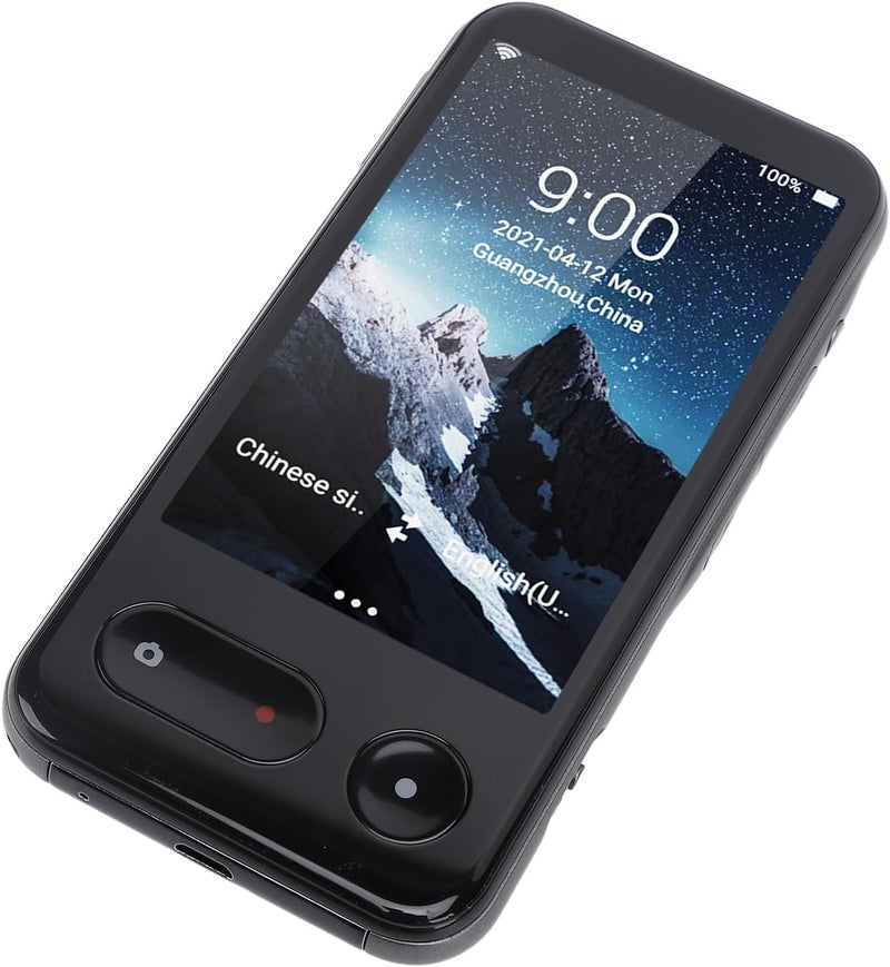Language Translator Dual Mic Noise Canceling Multifunction 5MP Photo Pixels Smart Voice Translator for Learning for Talking - Image 1