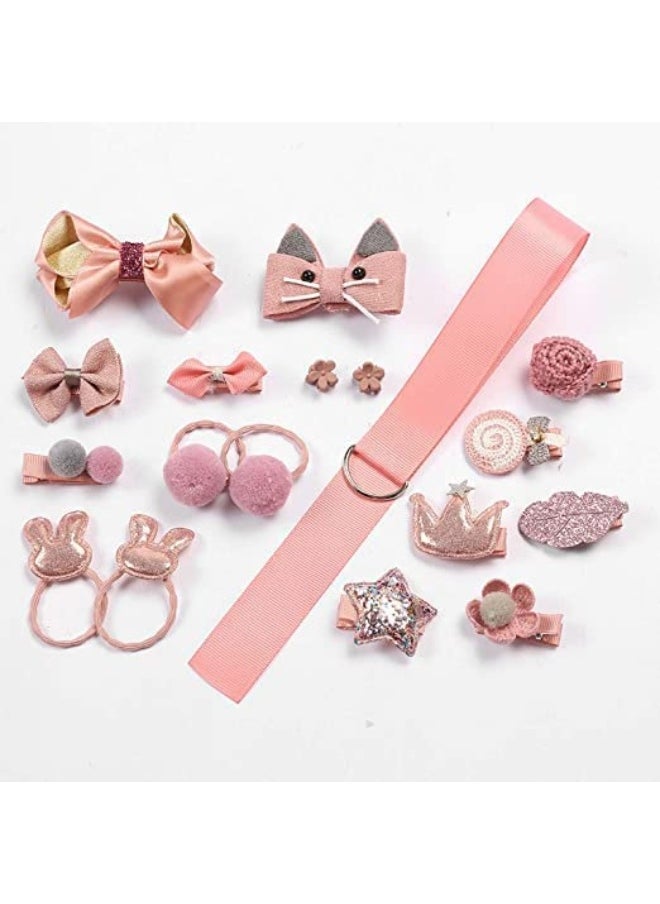 Kids Hair Accessories for Girls Combo Set Peach 18 Pcs Baby Girl's Hair Clips Set Cute Ponytail Holder Claw Clip Bow Clips For Girls Assortment Gift set for Kids Teens Toddlers - pzsku/Z28E56DBE174ED355B359Z/45/_/1729064243/64dab0a8-842c-4fa6-80d4-e54ceb0e0ebf