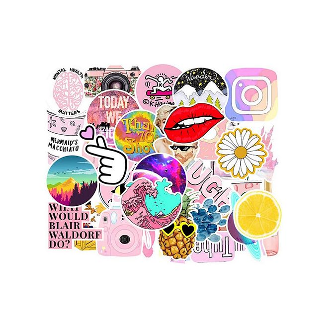 Essen Waterproof Stickers Set 103pcs, Vinyl Decals for Laptops, Skateboards & Scrapbooks, Reusable, Sun-Proof, Ages 8 - Image 5