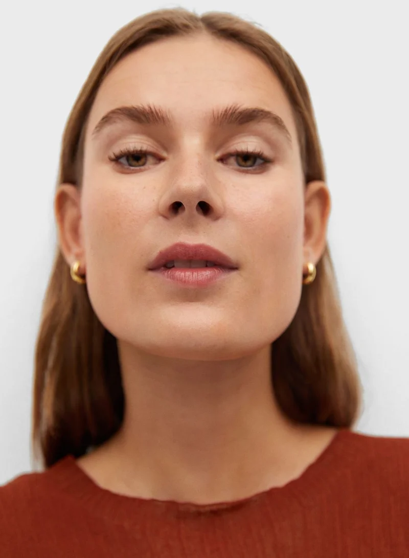 MANGO Textured T-Shirt