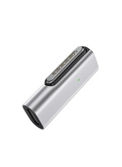 140W PD Quick Charge USB C to Magnetic 3 Adapter, Type-C to Mags 3 Converter with LED Indicator Light, Compatible with MacBook Pro 2024/2023/2021 (M1/M2/M3, 14/16"), MacBook Air (M2/M3), Silver