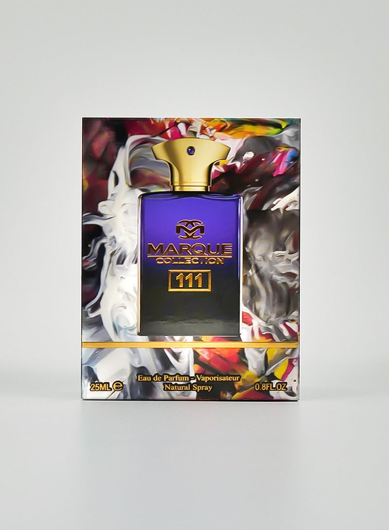 MARQUE COLLECTION Luxury Oud Perfume for Men - Marque Collection No. 111 | Long Lasting Oud Perfume for Men with Woody, Spicy & Resinous Scent | 25ml EDP - Image 3