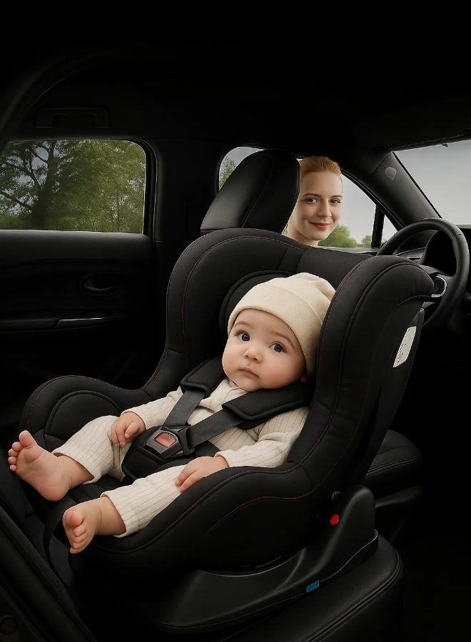 مقعد سيارة للأطفال من عمر 0 ​​إلى 4 سنوات، قابل للتعديل، مقعد سيارة للأطفال الرضع، وسادة امتصاص الصدمات، حماية محيطية 360 درجة، عالمي لمعظم المركبات - Image 5