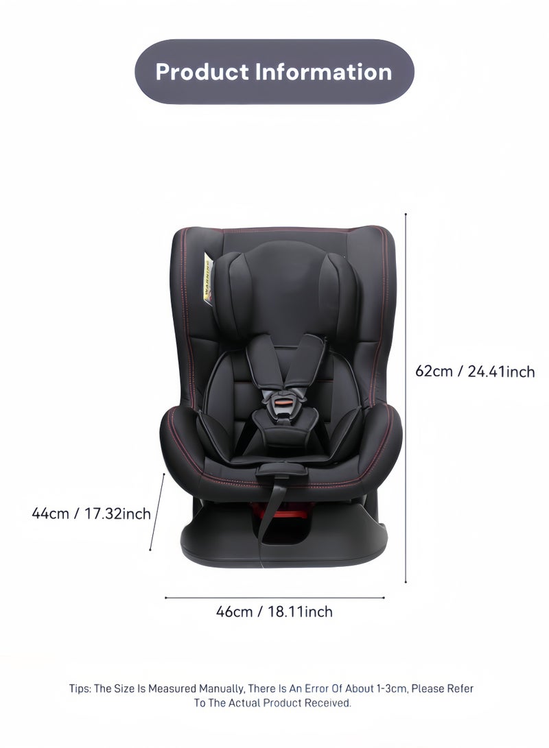 مقعد سيارة للأطفال من عمر 0 ​​إلى 4 سنوات، قابل للتعديل، مقعد سيارة للأطفال الرضع، وسادة امتصاص الصدمات، حماية محيطية 360 درجة، عالمي لمعظم المركبات - Image 2
