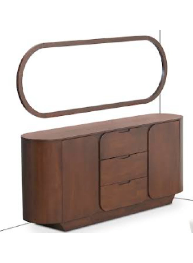 Miro Brown Entry Table with Elegant Modern Design, 200x85 cm