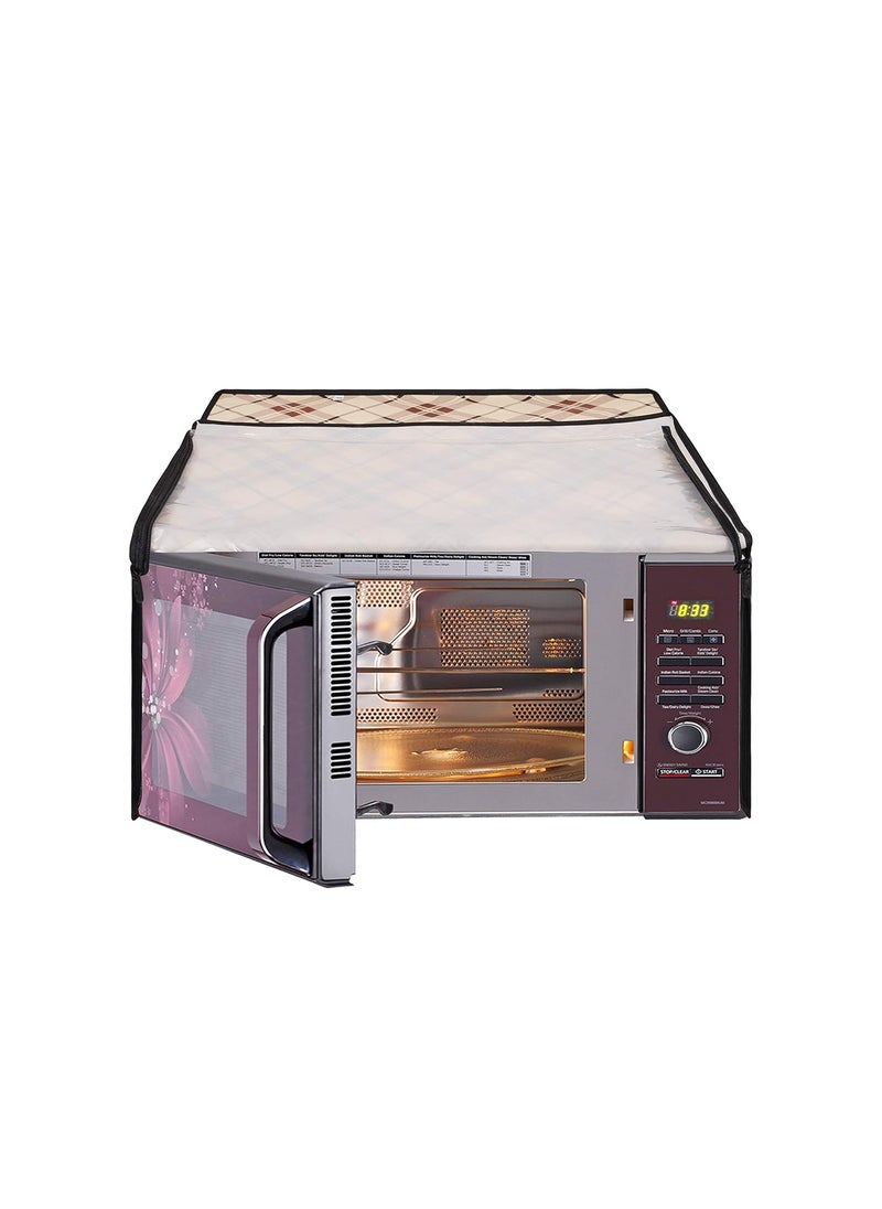 Lithara Lithara Printed Waterproof Microwave Oven Cover for Samsung Microwave Oven Cover 28 ltr MC28H5033CK Cam01 Multicolor  - Image 4