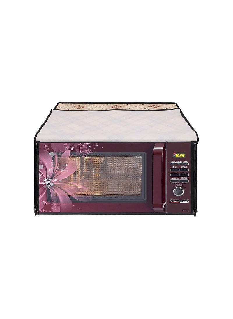Lithara Lithara Printed Waterproof Microwave Oven Cover for Samsung Microwave Oven Cover 28 ltr MC28H5033CK Cam01 Multicolor  - Image 3