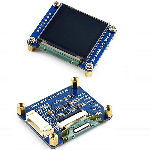 waveshare 1.5inch RGB OLED Display Module, 128x128 Pixels Displaying 65K Colors, Support Raspberry Pi Arduino STM32, SPI Interface - Image 3