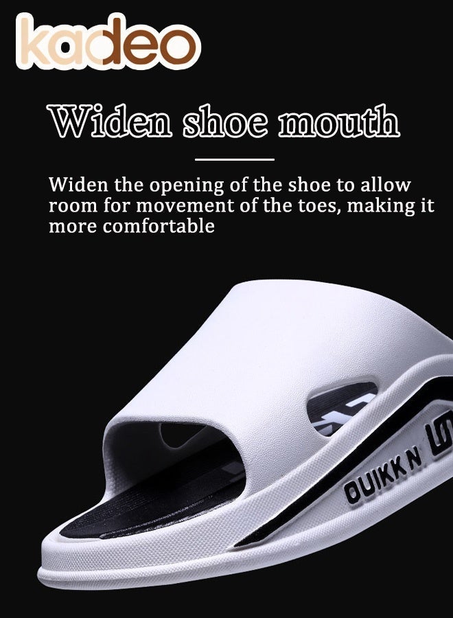 kadeo Comfort Foam Slide Slippers with Anti-Slip Sole, Soft Cushion House Sandals, Quick Dry Open Toe Slides for Home, Bathroom, Garden, Pool and Travel - Image 3