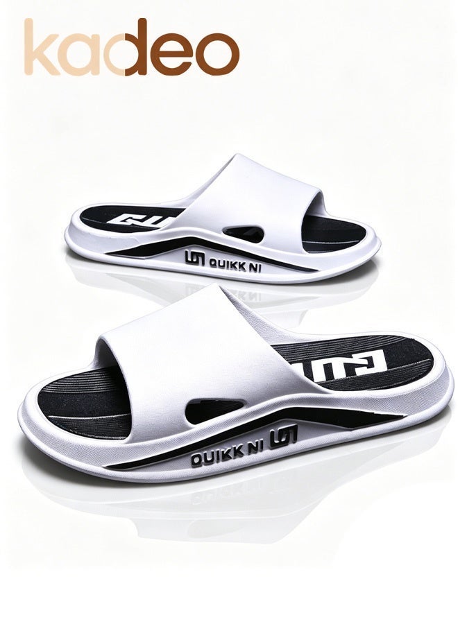 kadeo Comfort Foam Slide Slippers with Anti-Slip Sole, Soft Cushion House Sandals, Quick Dry Open Toe Slides for Home, Bathroom, Garden, Pool and Travel - Image 2