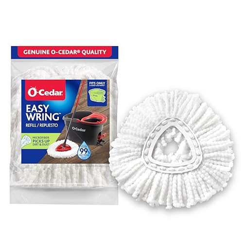 o cedar O-Cedar EasyWring Spin Mop Microfiber Refill, White Packaging May Vary - Image 1