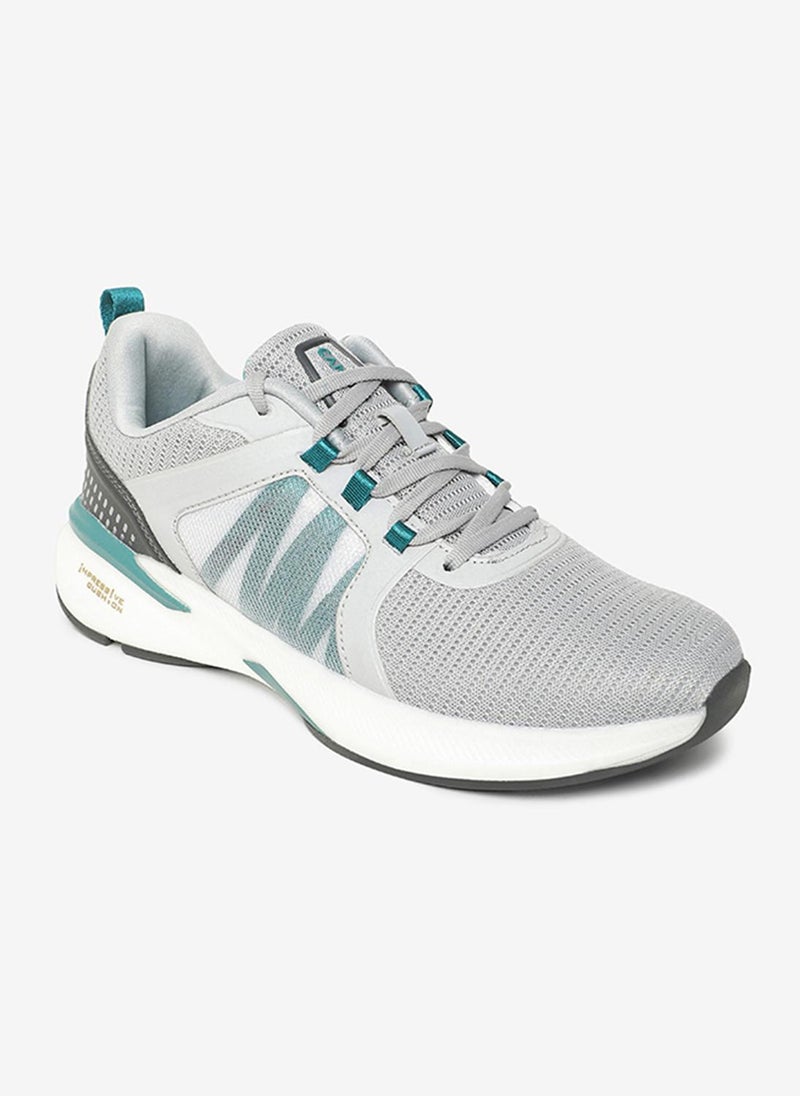 CAMPUS Men Pedro Pu Cushion Lace-Up Walking Shoes-Grey - Image 1