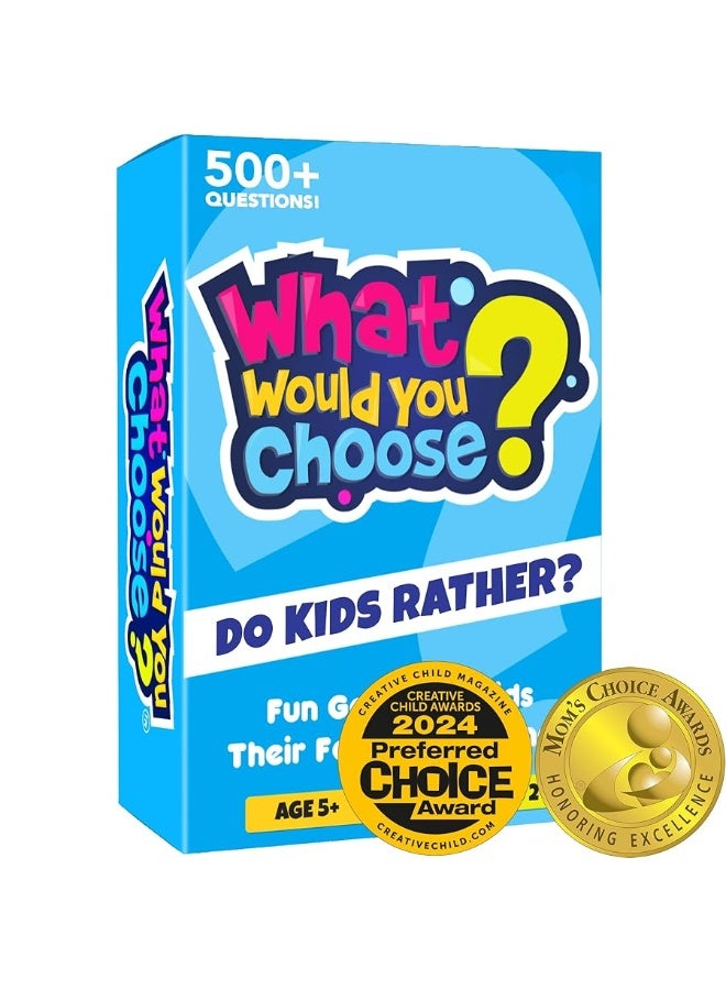 QUOKKA Board Game for 8-12 Year Olds - Family Card Game for Kids Ages 6-8 - What Would You Choose | Do Kids Rather? | Pick Your Answer | Get to Know You - Fun Game Night for Boys & Girls - Image 1