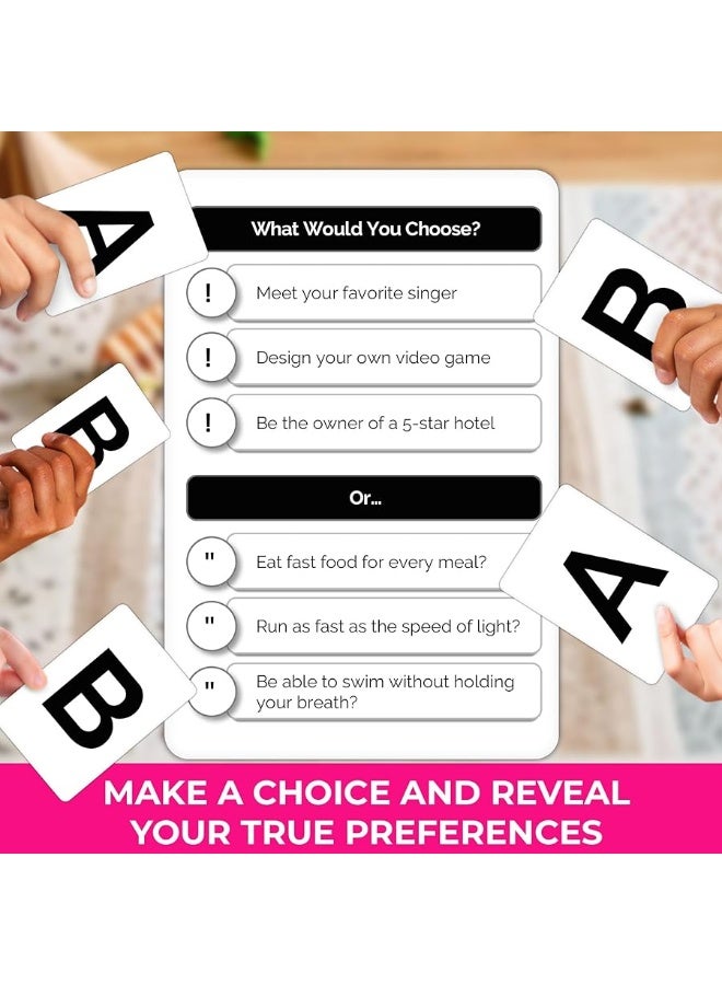 QUOKKA Board Game for 8-12 Year Olds - Family Card Game for Kids Ages 6-8 - What Would You Choose | Do Kids Rather? | Pick Your Answer | Get to Know You - Fun Game Night for Boys & Girls - Image 3