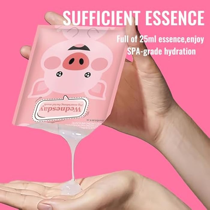MinFei 7 Pack Face Mask Skin Care for Kids, Animal Character Kids Face Mask, Spa Party Supplies for Girls, Sleepover Party Supplies for Girls, Teen Girl Gifts, Stocking Stuffers for Women - Image 4