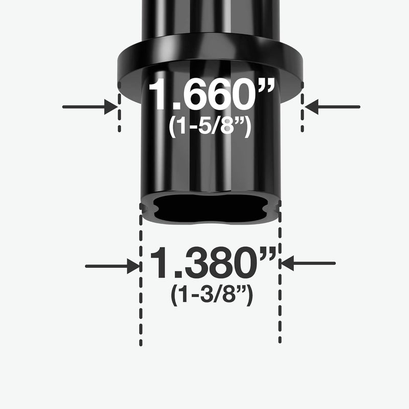 FORMUFIT F114ICO-BK-10 Internal PVC Coupling, Furniture Grade, 1-1/4" Size, Black (Pack of 10) - Image 5