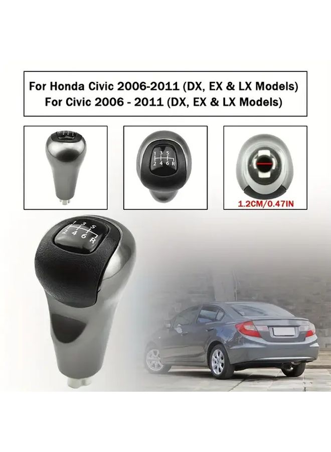 مقبض ناقل الحركة لعلبة التروس اليدوية 6 سرعات يناسب هوندا سيفيك 2006 2007 2008 2009 2010 2011 DX EX LX إكسسوار تجميل داخلي للسيارة - Image 2