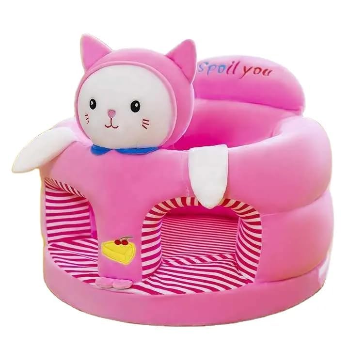 AVSHUB Baby Sofa Chair for 0 to 3 Years Seat or Rocking Chair | Soft Stuffed Animals Plush Cushion Couch | Sitting Stool for Kids Birthday Gift (Pink) - Image 5