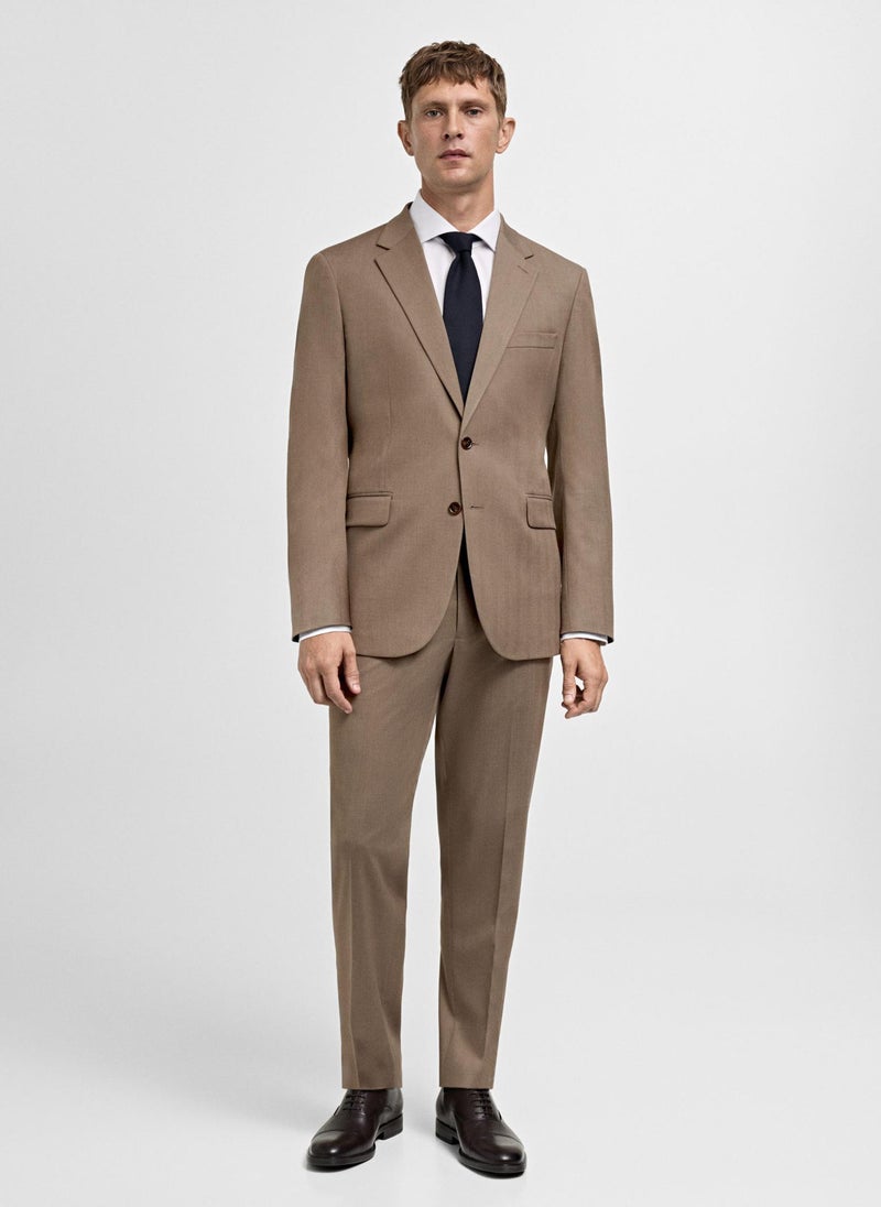 Mango Man Stretch Fabric Slim Fit Suit Pants - Image 4