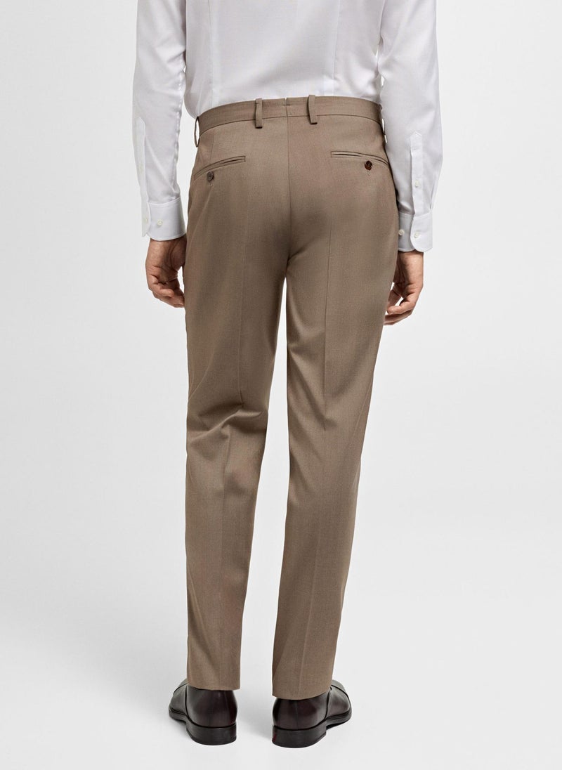 Mango Man Stretch Fabric Slim Fit Suit Pants - Image 2