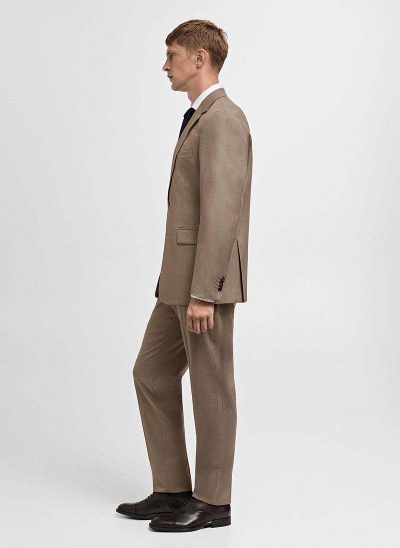 Mango Man Stretch Fabric Slim Fit Suit Pants - Image 3