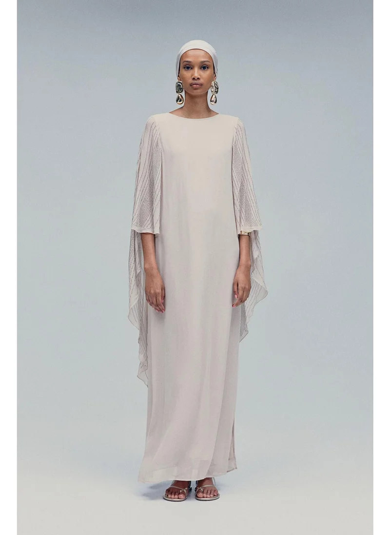 H&M Rhinestone-embellished cape dress