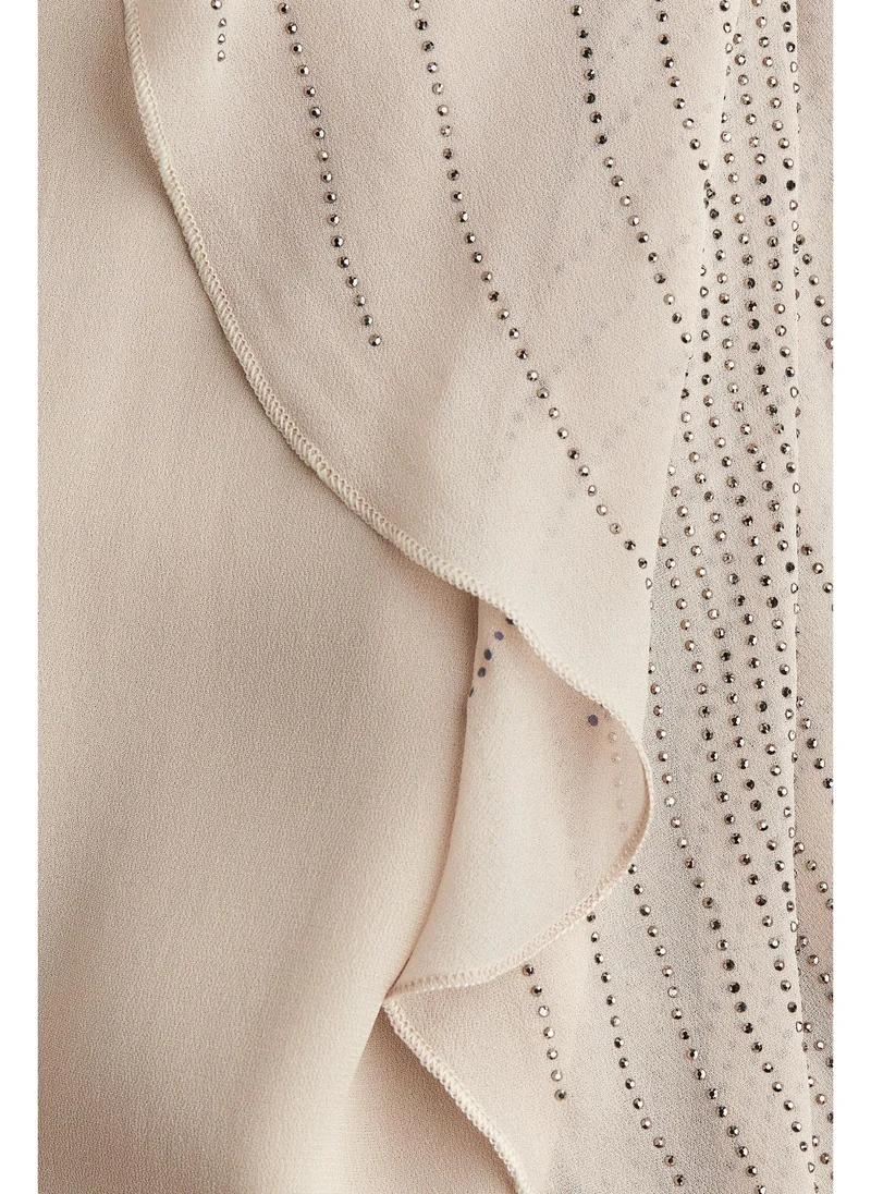 H&M Rhinestone-embellished cape dress