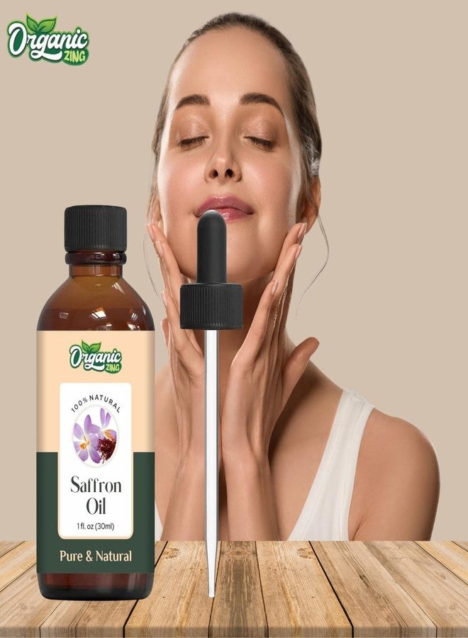 Organic Zing Saffron Oil 30 ml (1.01 fl oz) – Genuine Crocus sativus Infused Carrier Oil for Brightening Facial Formulations, Skin Care & Hair Treatments - Image 4