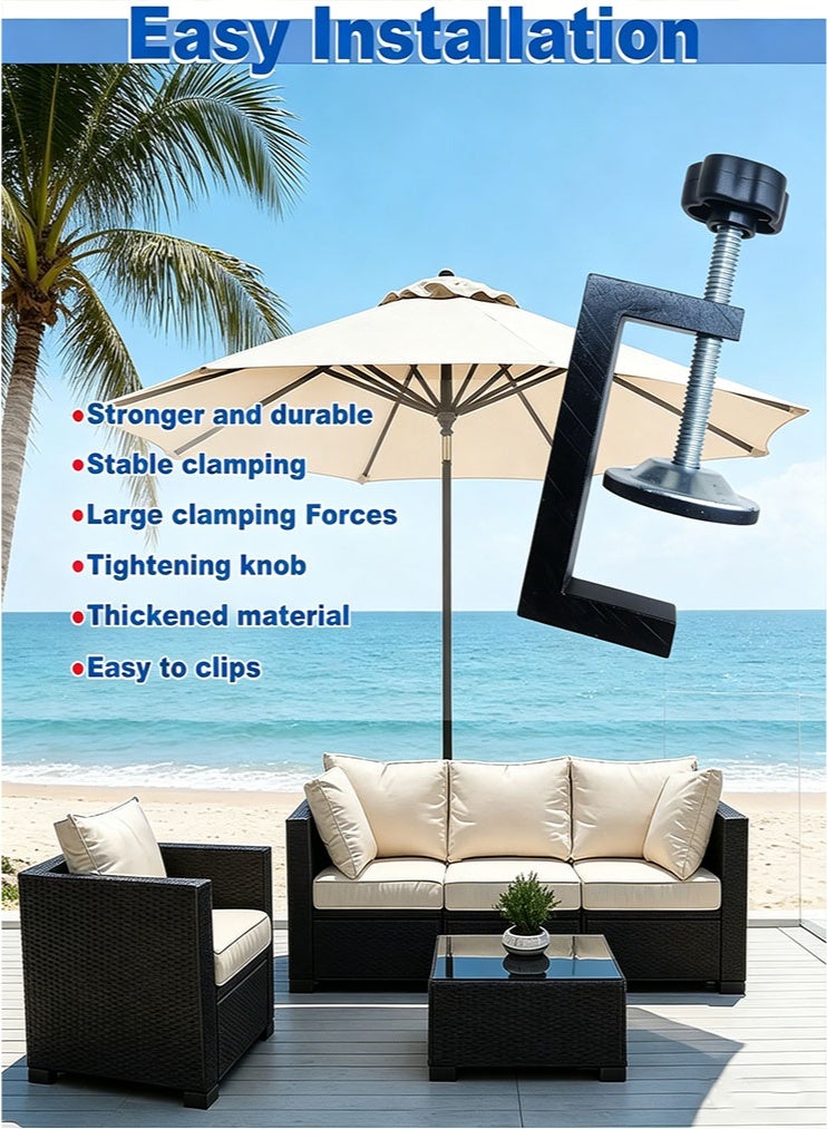 4PCS Adjustable Patio Furniture Clips, 4PCS Sectional Couch Connectors for Outdoor Rattan Wicker Furniture, Sofa Section Clamps & Fasteners for Keeping Furniture Together - Image 5