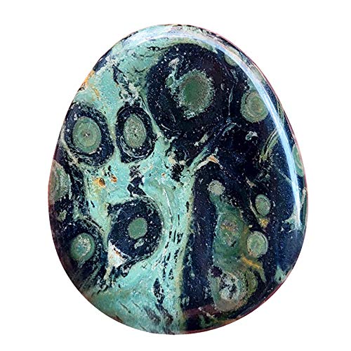 Fekuar Natural Kambaba Jasper Crystal Thumb Worry Stone Hand Carved Healing Crystal Teardrop Pocket Stones for Anxiety Stress Relief Meditation - Image 1