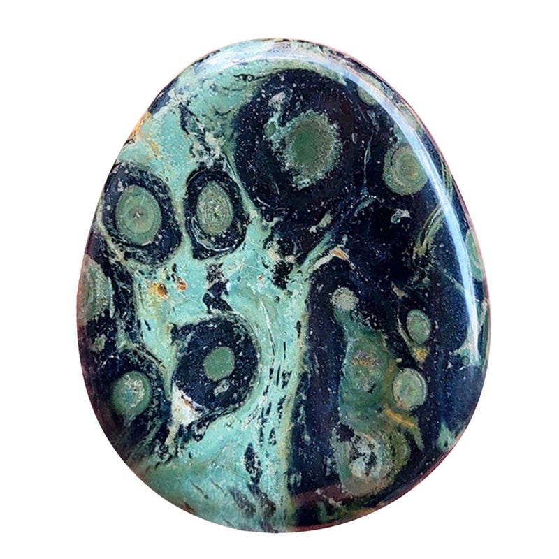 Fekuar Natural Kambaba Jasper Crystal Thumb Worry Stone Hand Carved Healing Crystal Teardrop Pocket Stones for Anxiety Stress Relief Meditation - Image 2
