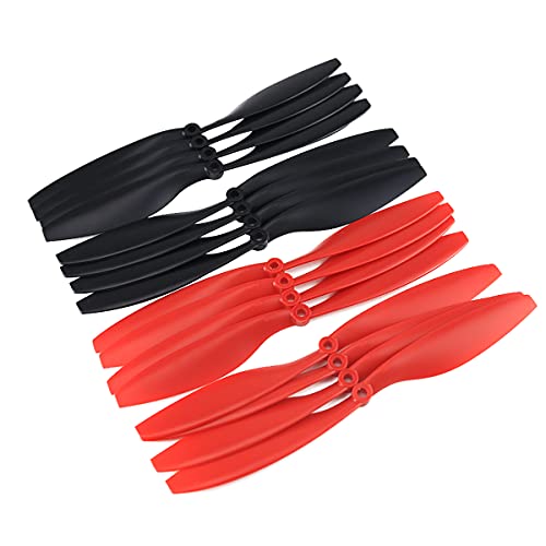 SoloGood 1045 (10x4.5) Propellers. 16 Pieces(8CW, 8CCW) Red & Black 10 inch FPV Props for F450 F550 S550 S500 FPV Quadcopter Multirotor - Image 1