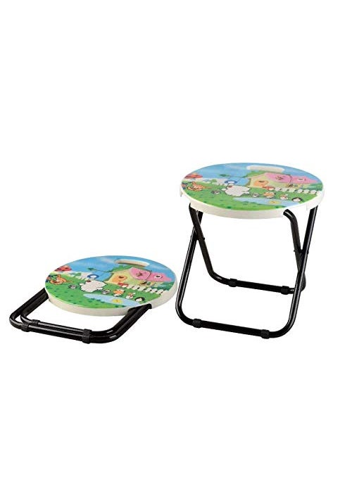 HOMIES INTERNATIONAL HOMIES INTERNATIONAL, Foldable Kids Chair Stool for Home and Outdoors, Multiple Cartoon Characters Printed, Dimension: 36 X 26 X 48 cms  - Image 1
