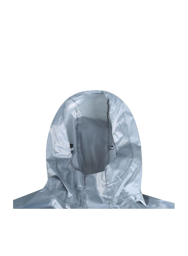 Hooded Raincoat with Reflective Stripes - Image 2