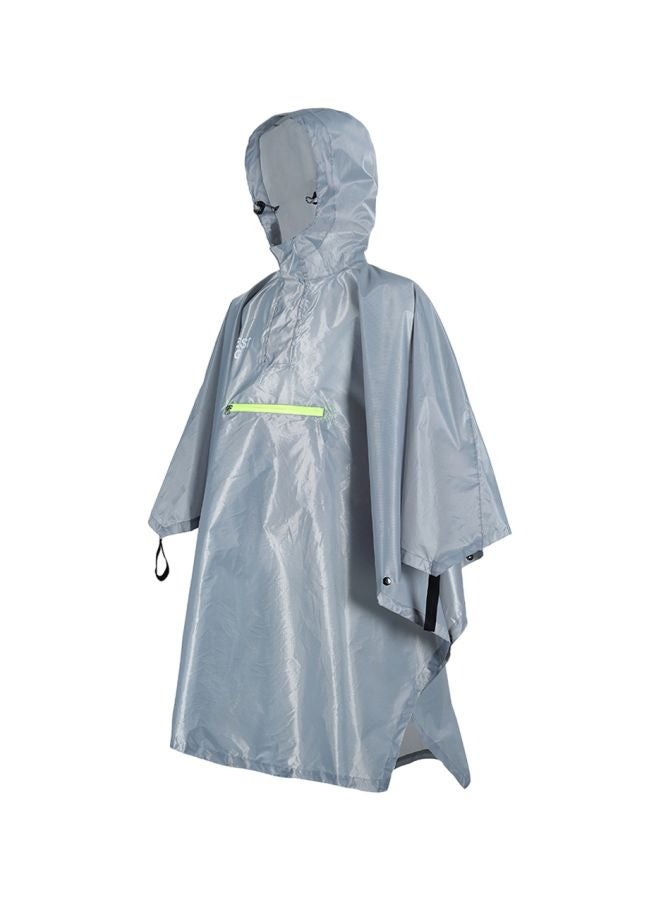 Hooded Raincoat with Reflective Stripes - Image 1
