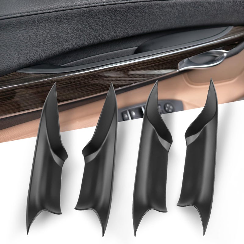 Jaronx Compatible with BMW 7 Series Door Pull Handle Covers 4PCS Left Right Front Rear 7 Series F02 Door Handle Panel Cover Compatible with BMW 730 740 750 760Longwheel Base Sedan 20082014 - Image 2
