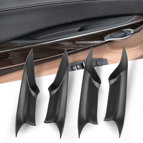 Jaronx Compatible with BMW 7 Series Door Pull Handle Covers 4PCS Left Right Front Rear 7 Series F02 Door Handle Panel Cover Compatible with BMW 730 740 750 760Longwheel Base Sedan 20082014 - Image 1