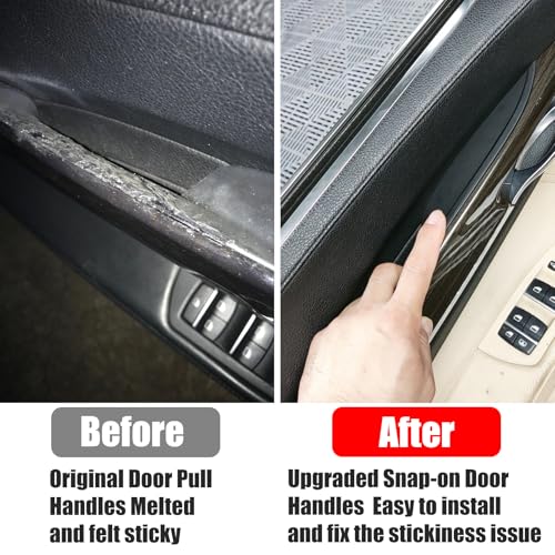 Jaronx Compatible with BMW 7 Series Door Pull Handle Covers 4PCS Left Right Front Rear 7 Series F02 Door Handle Panel Cover Compatible with BMW 730 740 750 760Longwheel Base Sedan 20082014 - Image 3